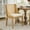 Beige#2, variant on Newest French Decor Chairs Set of 2, Louis Dining Chairs with Square Backrest and Exquisitely Carved Solid Wood Frame for Living Room, Kitchen, Restaurant, Beige