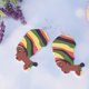 thumbnail image 4 of 2xEthnic Dangle Figure Head African Tribe Dancing Dangle Pendientes Hugo Pendientes colgantes de madera, 4 of 10