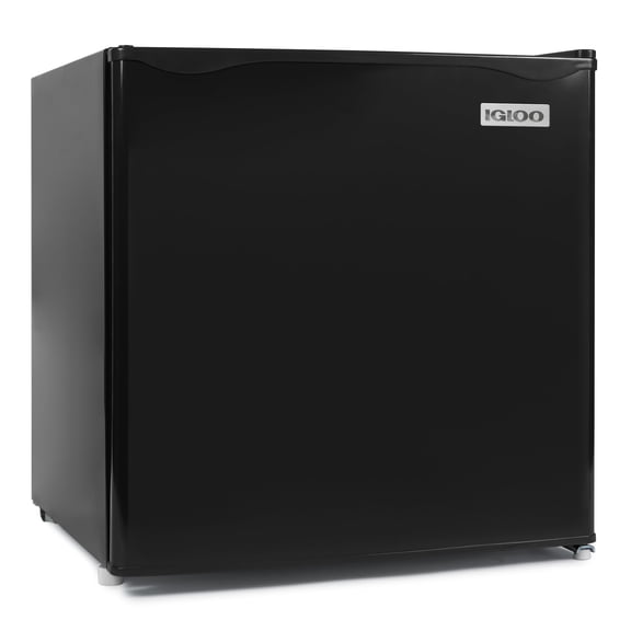 Igloo 1.6 cu. ft. Single Door Refrigerator with Freezer, Black