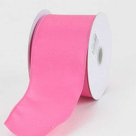 Satin Wire Ribbon - BBCrafts 2-1/2 inch x 10 Yards Thick Wired Edge Satin Ribbon Decoration Wedding Party (Hot Pink), Ship in 1 Business Day. By Generic