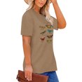 thumbnail image 2 of XCHQRTI Women's Butterfly Plus Shirts Casual Loose Oversized Tshirt Short Sleeve Floral Summer Tee, 2 of 7