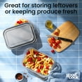 thumbnail image 4 of GoodCook Medium Rectangle Food Storage Container 3 Pack, Made Without BPA, Dishwasher Safe, 4 of 14