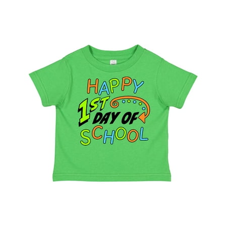 

Inktastic Happy 1st Day of School Gift Toddler Boy or Toddler Girl T-Shirt