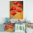 thumbnail image 3 of Designart 'Ancient Blooming Poppies II' Traditional Framed Art Print, 3 of 4