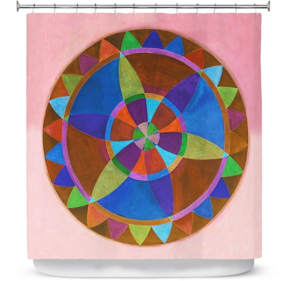 Shower Curtains 70" x 84" from DiaNoche Designs by Jennifer Baird - Mandala I B