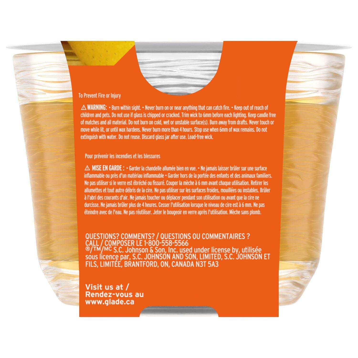 Glade® Scented Candle Air Freshener, Mighty Mango™