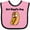 Pink and Black, variant on Inktastic Hotdog Hot Diggity Dawg Boys or Girls Baby Bib