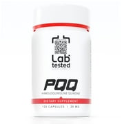 Lab Tested Supplements - PQQ - 120 20mg capsules - Pyrroloquinoline Quinone Disodium Salt - 3rd Party Certificate of Analysis provided