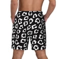 thumbnail image 6 of Balery Black Leopard Mens Swim Trunks Swim Shorts for Men Quick Dry Inseam Beach Shorts with Compression Liner Pocket-XX-Large, 6 of 6