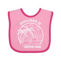 Inktastic Summer Vacation Mode Myrtle Beach South Carolina Boys or Girls Baby Bib