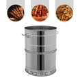 thumbnail image 4 of Large Portable Stainless Steel Charcoal Grills,360° Smokeless Outdoor with 50 Skewers, Boiling Pot Barbecue Smoker Grill for Travel, Outdoor Cooking and BBQ, 4 of 15