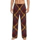 thumbnail image 1 of Balery Buffalo Check Plaid Pantalones de pijama para hombre, pijama ultraligero, pantalón de descanso-Small, 1 of 6