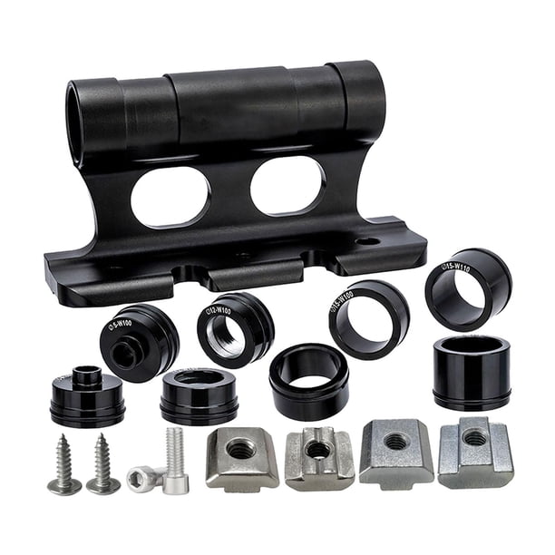 Bloque de montaje de horquilla de bicicleta Soporte de horquilla delantera de bicicleta para remolque de bicicleta de carretera Ciclismo Negro