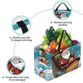 thumbnail image 3 of Christmas sled Large Foldable Oxford Cloth Easter Basket Tote Bag Shopping Bags Decorative Box, 3 of 7