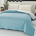 thumbnail image 5 of Elegant Solid Color Eobossed Bedspread Lightweight & Breathable for Bedroom, 5 of 6