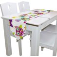 thumbnail image 3 of Coolnut 13"x70" Table Runner, Colorful Owls and Stars On White Washable Table Cloth Runner for Holiday Home Wedding Table Top Decoration, 3 of 5