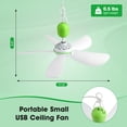 thumbnail image 3 of Ventilador de techo Roodike Mini USB 17 cm 5 V 330 RPM para tienda de campaña, 3 of 9