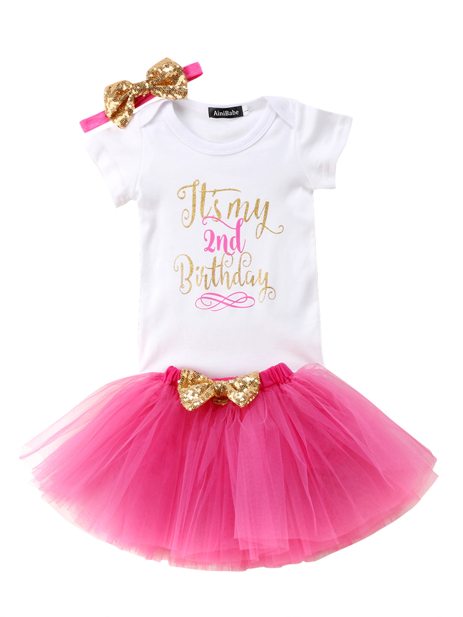 Details about   Baby Girls 3pcs Tutu Set Party Outfit