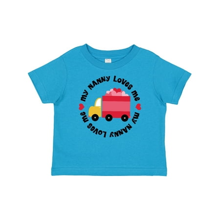 

Inktastic My Nanny Loves Me Gift Baby Boy or Baby Girl T-Shirt