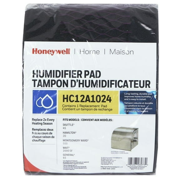 Honeywell Tapis d'Humidificateur pour Toute la Maison HC12A1024/C