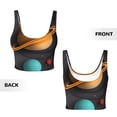 thumbnail image 5 of Lsque Solar System Paper Art Printed Women'S Sports Bra, Compression, Moisture Wicking, High-Impact Sports Bra For Women,Supportive sports bra-X-Large, 5 of 9