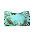 thumbnail image 2 of Goofa Tropical Pineapple Pattern Triangle Square Tissue Box Cover, Modern PVC Leathe Facial Paper Holder,Decorative Holder/Organizer for Bathroom Vanity Countertop, 2 of 9