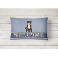 thumbnail image 2 of Carolines Treasures BB5624PW1216 Appenzeller Sennenhund Welcome Canvas Fabric Decorative Pillow, 2 of 3