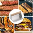 thumbnail image 6 of XKHBDL Stainless Steel Burger Press, Burger Smasher Round Hamburger Press with Wood Handle, Grill Press Meat Flattener Tool for Flat Top Griddle Grill Cooking, 6 of 6
