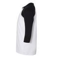 thumbnail image 2 of Bella + Canvas - Youth Three-Quarter Sleeve Raglan Baseball Tee, 2 of 3