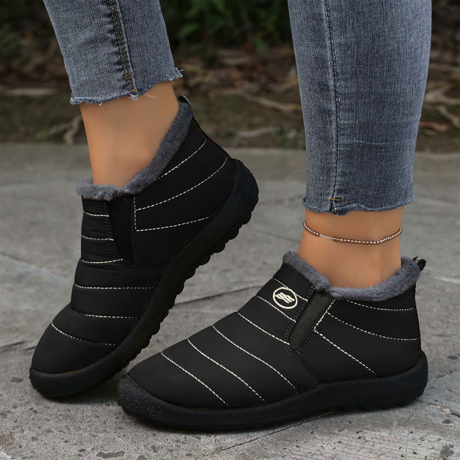 Bottes Noires Pour Femmes Avec Une Fermeture éclair Au Milieu Elibb- Footwear - | - Magasin De Chaussures En Ligne