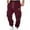 Wine, variant on nerohusy Cargo Pants for Men Joggers Cotton Joggers Casual Loose Fit Big and Tall Drawstring Sweatpants Workout Athletic Running Pants Black,XXL