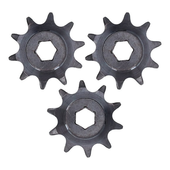 Piñón de engranaje, 3 piezas, piñón de acero, engranaje de acero, funcionamiento suave
