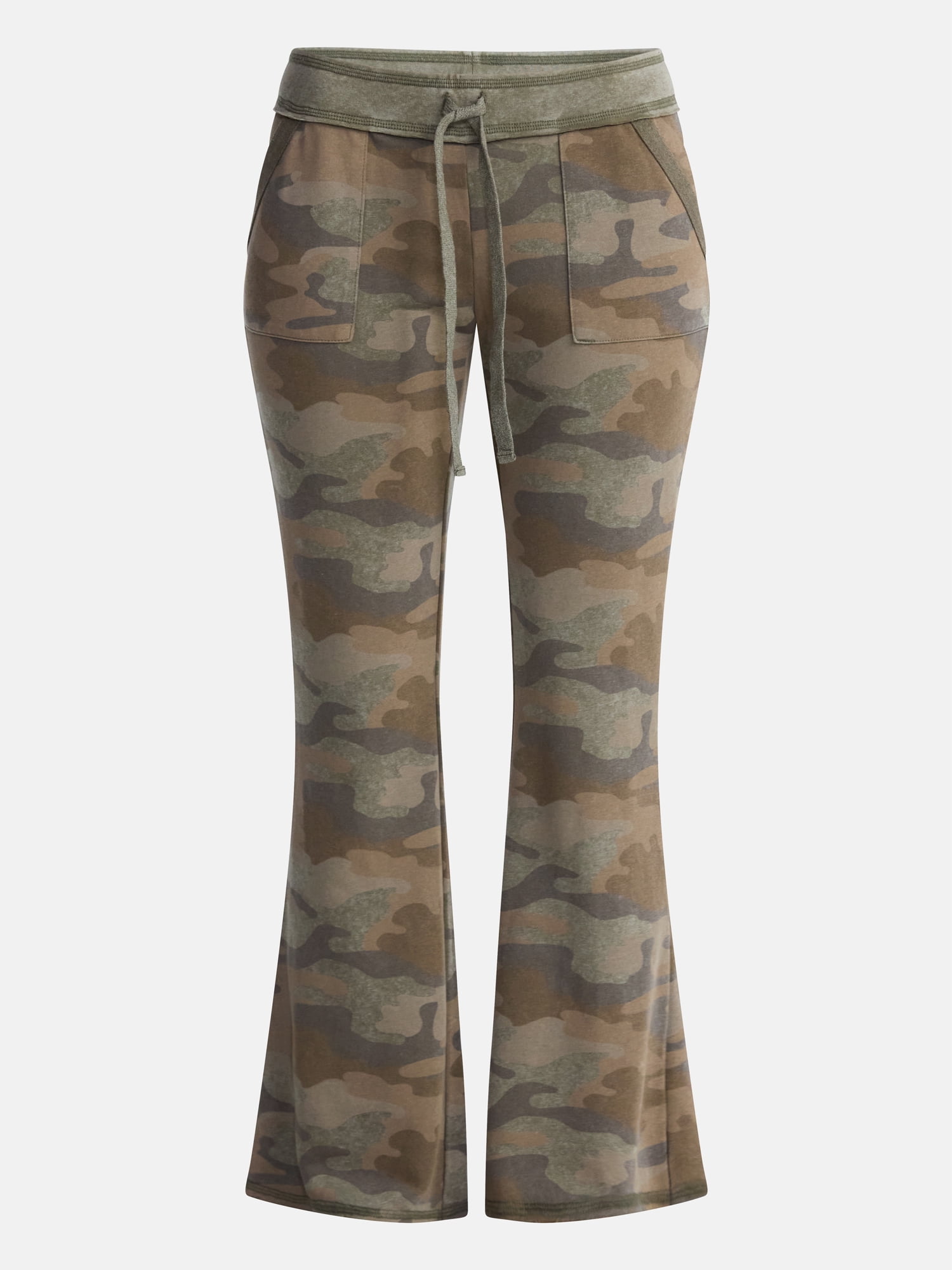 No Boundaries Flare Leg French Terry Pant, Women's Sizes XXS-XXL