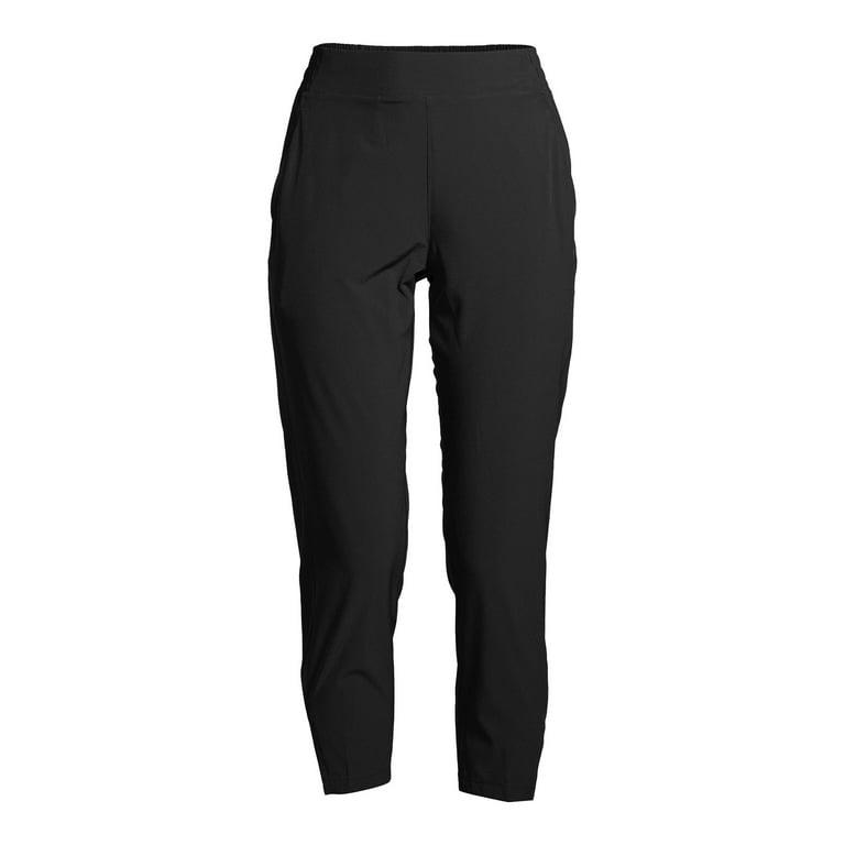 Apana Women's Athleisure Slim Woven Pants with Side Slits