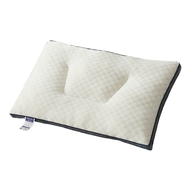 Zhourta Ergonomic Pillow for Sleeping Cervical Memory Foam Pillow Non Collapse Cervical Vertebra Protection Whole Head Sleep Household Pillow Core Soft Support