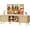Natural, variant on TV Stand , Entertainment Center with Adjustable Shelf, TV Console with Cabinets, Media Console, Solid Wood Feet, 4 Cord Holes, for Living Room