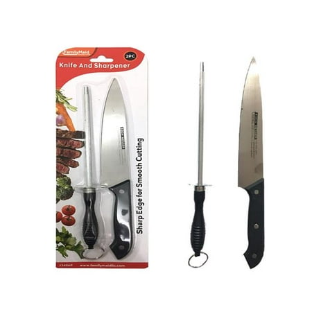 

FamilyMaid 2327014 DDI Stainless Steel Knife & Sharpener Set Black - Case of 24
