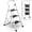 White, variant on 3-Step Ladder with Wide Anti-Slip Platform & Thick Rubber Feet,Folding Step Stool with Anti-Slip,Heavy Duty Foldable & Portable,330 lbs Capacity, Steel Frame, Rubber Handgrip, Folding Step Stool
