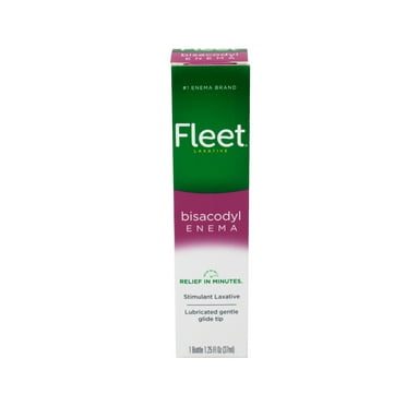 Fleet Laxative Bisacodyl Enema for Adult Constipation, 1.25 Fl Oz