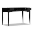 thumbnail image 4 of Harper 48 inch Wide Solid Hardwood Mid-Century Modern Small Desk in Black, 4 of 11