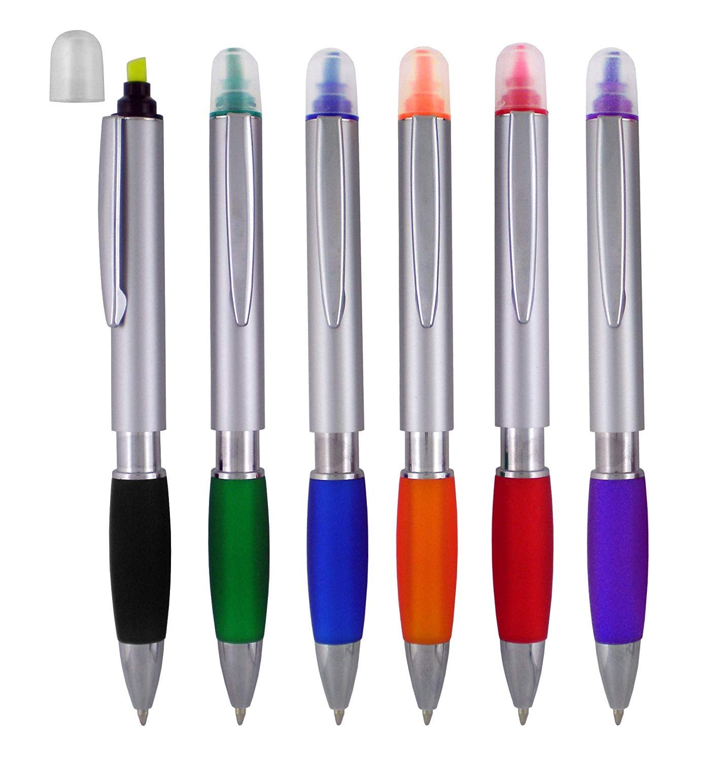 2pc Cute Highlighter Pen Marker Stationary Point Pen Ballpen 6 Color AEC