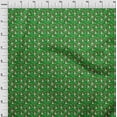 thumbnail image 3 of oneOone Cotton Poplin Green Fabric Merry Christmas Sewing Craft Projects Fabric Prints By Yard 42 Inch Wide, 3 of 4