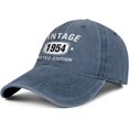 70th Birthday Gifts for Men Women Hats Vintage 70 Year Old Embroidered