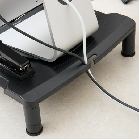 Mind Reader - Rotative Extra Wide Monitor Risers - Black