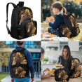 thumbnail image 3 of Bulopur Sunflower Brown Horse Print Kids Backpack Set 4 Pcs Durable Breathable Kids School Bag with Pencil Case and Water Bottle Cover for Horse Lovers Kids, 3 of 8