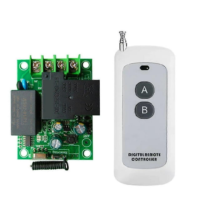 433MHz Universal Wireless Remote Control Switch AC220V Relay Module and 1000m Transmitter for Light/Garage Gate/Motor