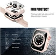 thumbnail image 4 of 2 Pack Case with Tempered Glass Screen Protector for Apple Watch SE(2023) Series 6/5/4/SE 40mm JZK Slim Guard Bumper Full Coverage Hard PC Protective Cover HD Ultra-Thin Cover for iWatch, 4 of 7