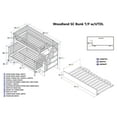 thumbnail image 3 of Woodland Staircase Bunk Bed Twin over Full with Twin Size Urban Trundle Bed in Grey, 3 of 4