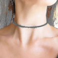 thumbnail image 4 of Collares Gargantilla/collar de cuentas de vidrio de colores hechos a mano, rojo, 4 of 4