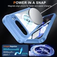 thumbnail image 3 of Magnetic Case for Google Pixel 10 Pro XL 6.8" Compatible MagSafe, 360 Degree Full Cover Built-in Screen Protector and Camera Protector,Full Body Phone Cover, 3 of 5